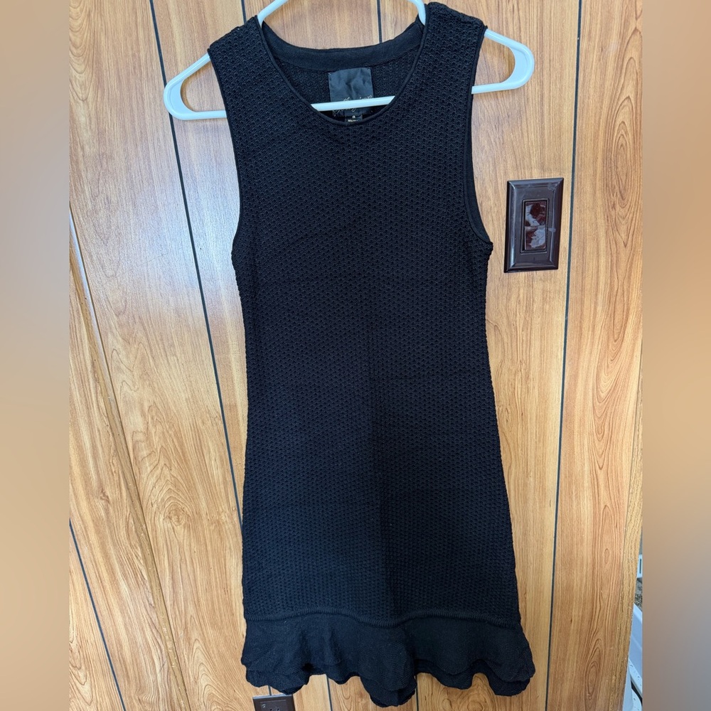 Black knitted summer dress